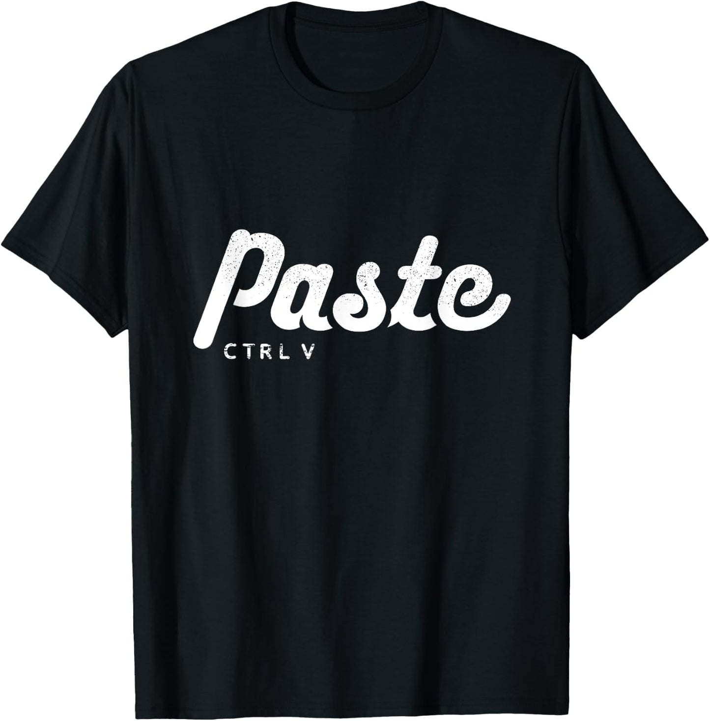 Matching Retro Copy Paste Shirts, Ctrl V: Father's Day Gift T-Shirt - T-Shirt | Black