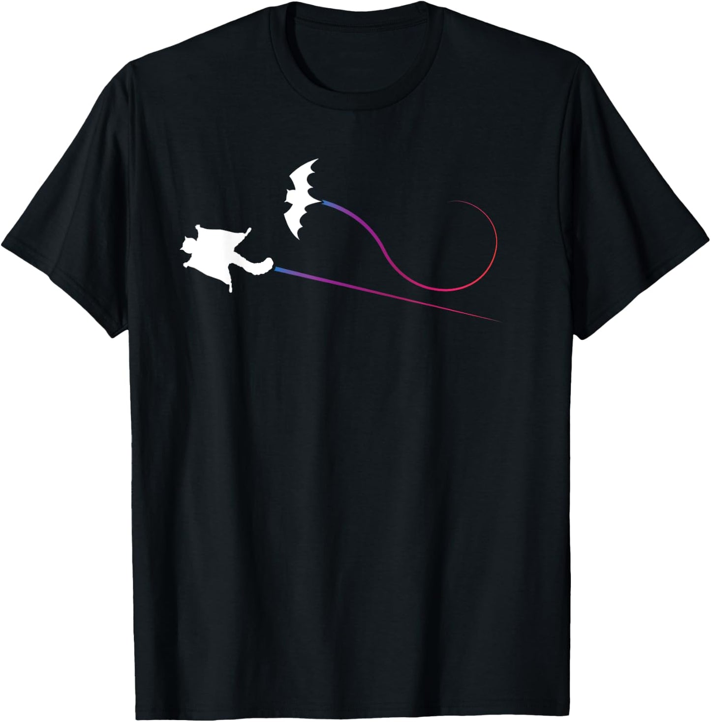 Flying Squirrel Bat Racing T-Shirt - T-Shirt | Black