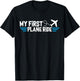 My first plane ride my 1st flight airplane T-Shirt - T-Shirt | Black