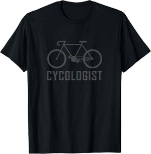Funny Cycologist Bike Shirt I ride fun hobby race quote T-Shirt - T-Shirt | Black