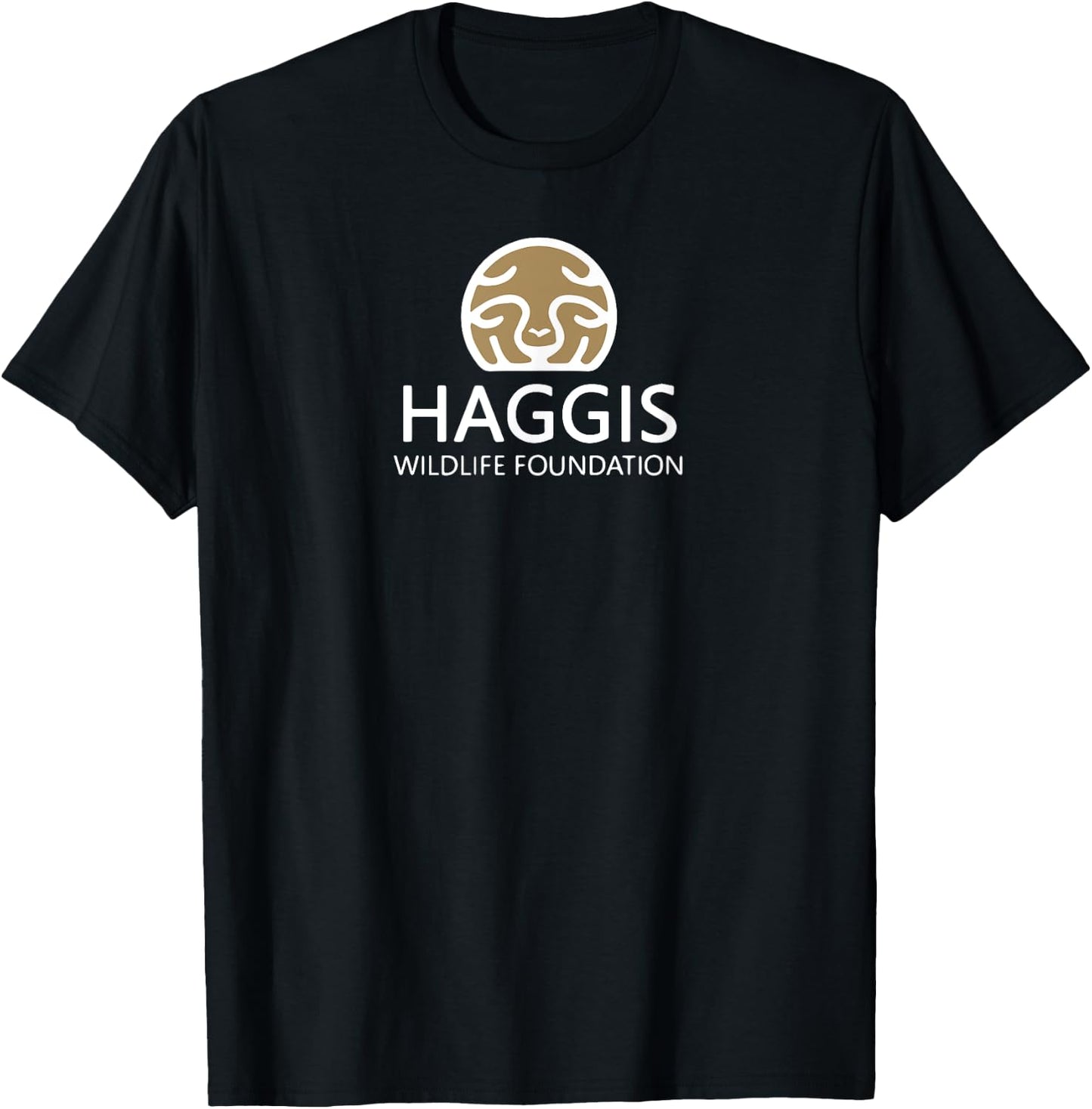 Haggis Wildlife Foundation Logo Gold T-Shirt - T-Shirt | Black