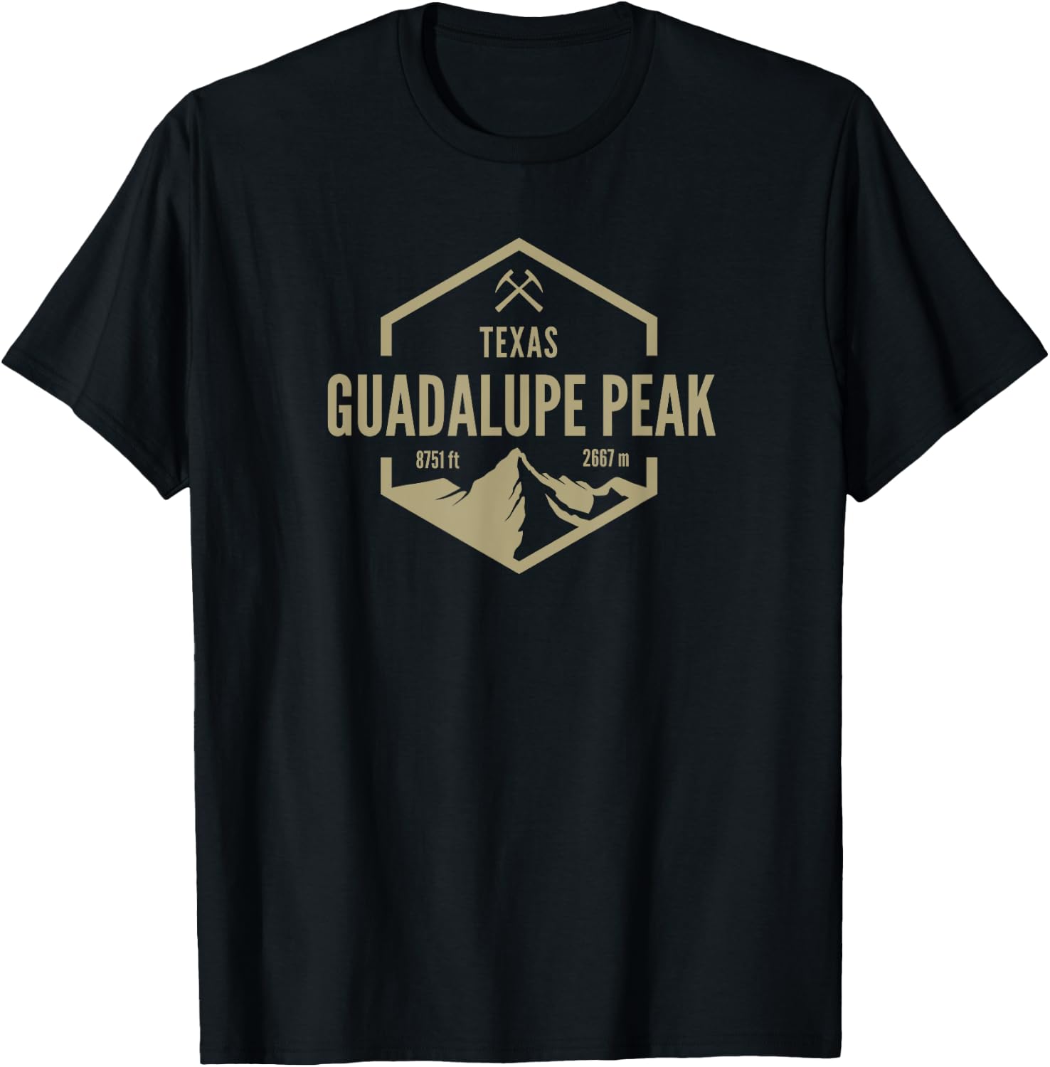 Guadalupe Peak Texas T-Shirt - T-Shirt | Black