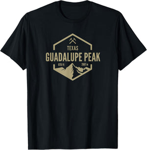 Guadalupe Peak Texas T-Shirt - T-Shirt | Black