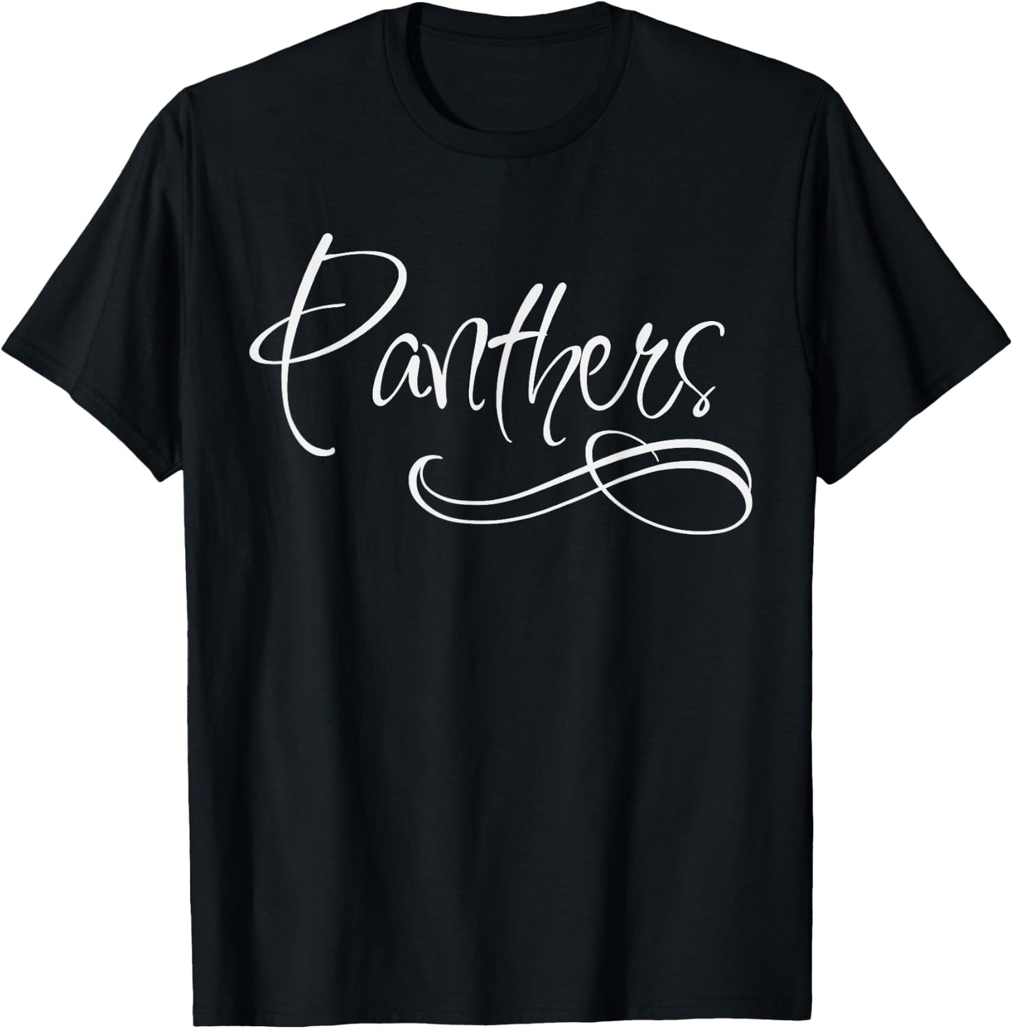 Panther School Sports Fan Team Spirit T-Shirt - T-Shirt | Black