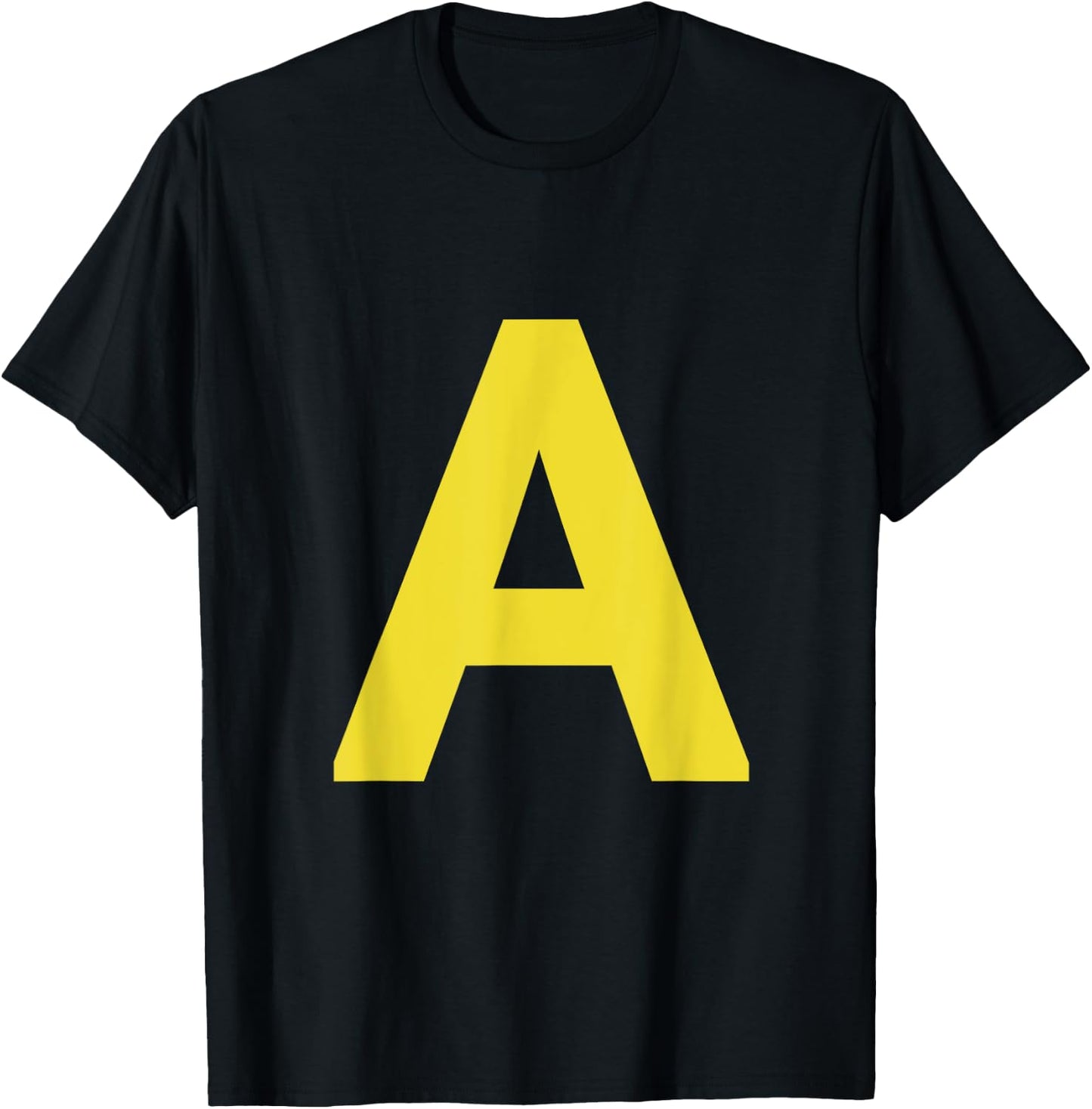 letter A funny chipmunk group matching halloween costume T-Shirt - T-Shirt | Black