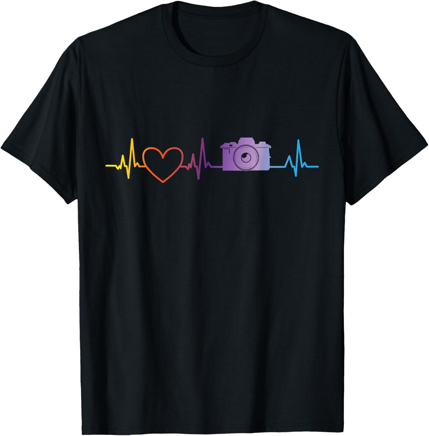 Cool Photography Art Women Camera Lover Photographer T-Shirt - T-Shirt | Black