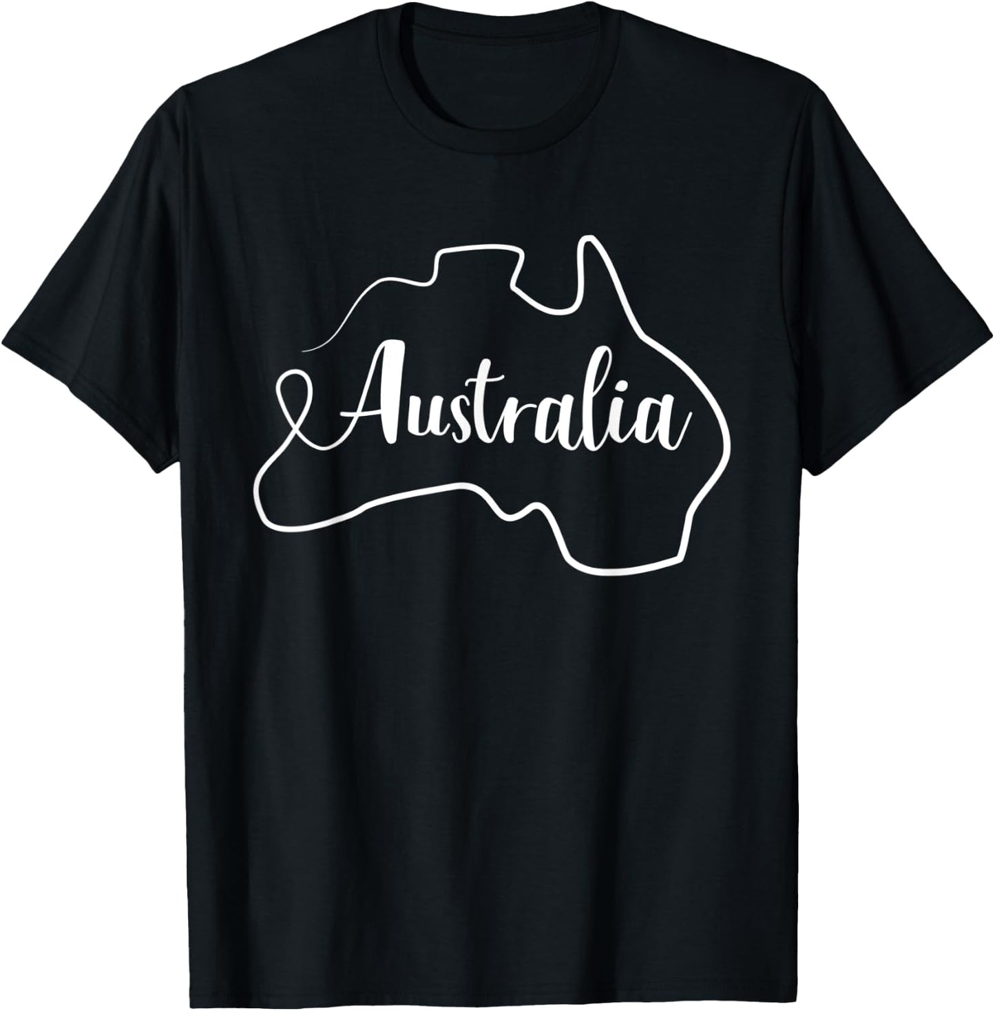 Australia map T-Shirt - T-Shirt | Black