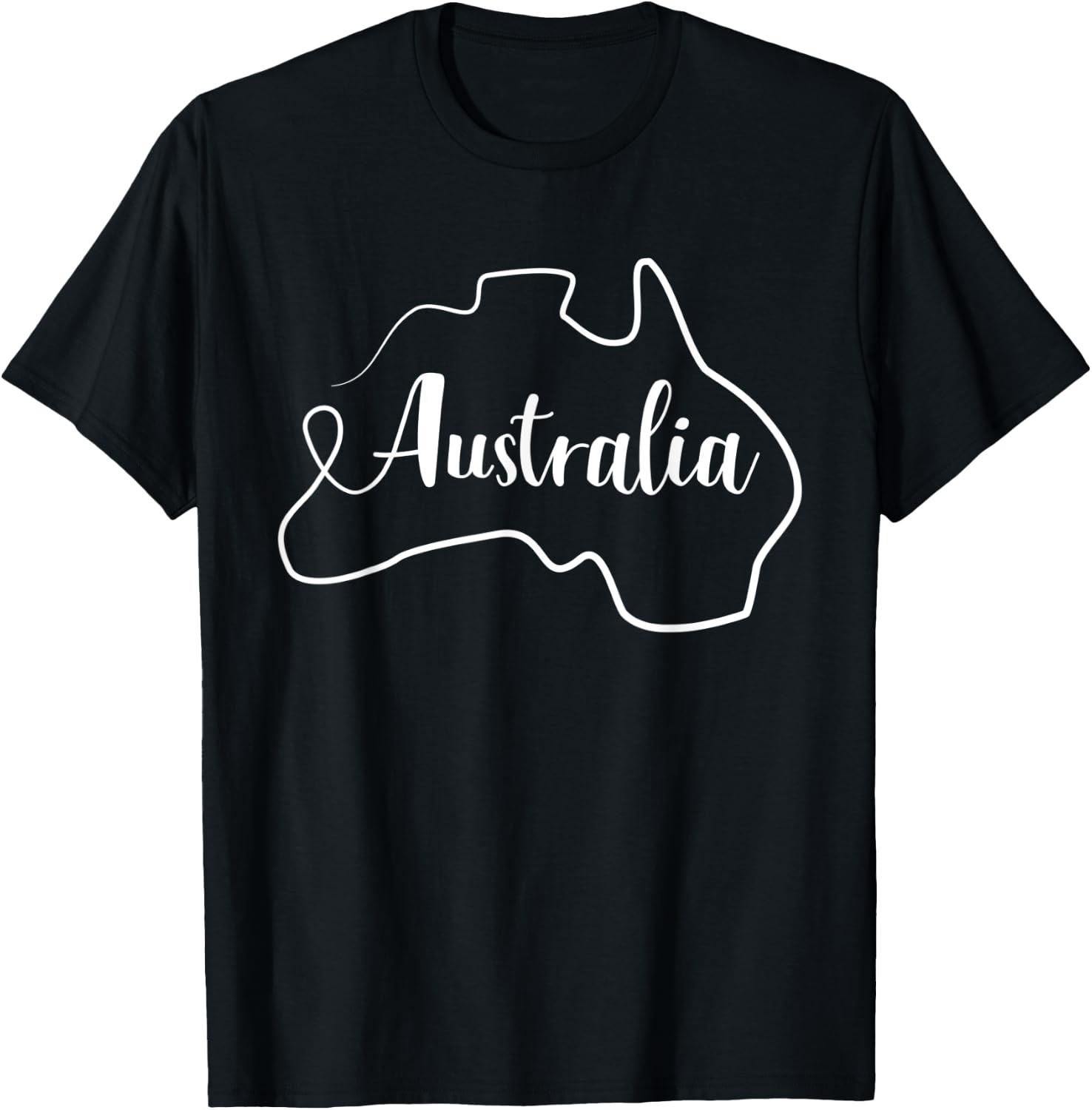 Australia map T-Shirt - T-Shirt | Black