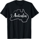 Australia map T-Shirt - T-Shirt | Black