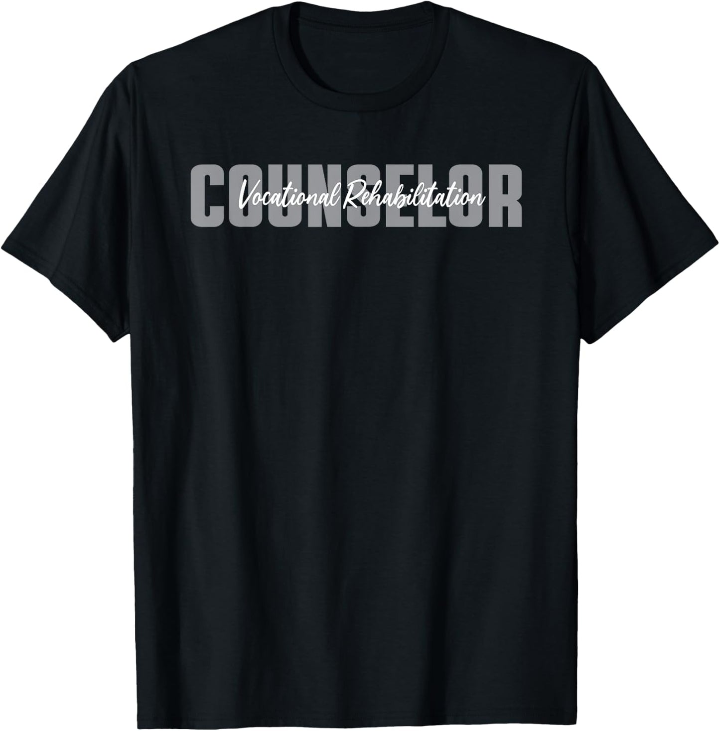 Vocational Rehabilitation Counselor Typeset Apparel T-Shirt - T-Shirt | Black