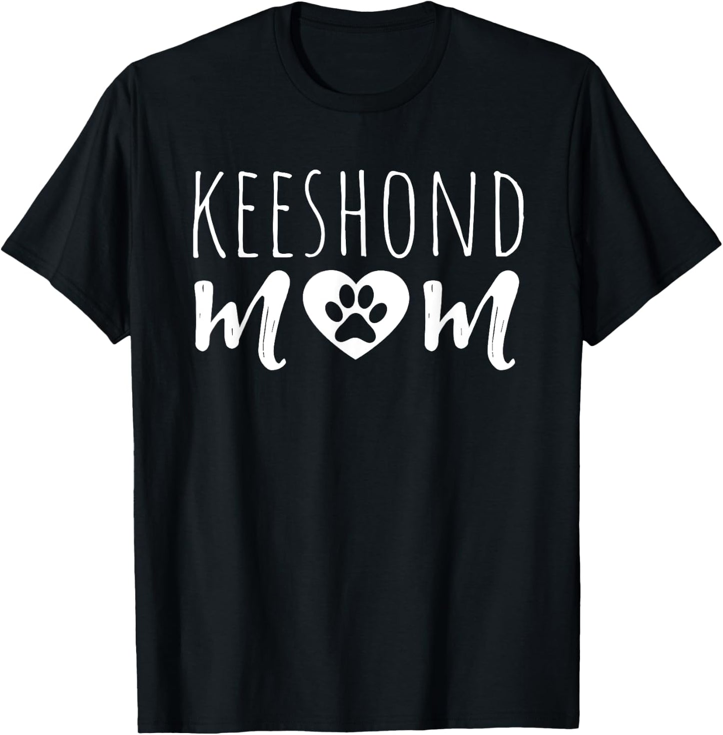Keeshond Mom Dog Mother Keeshond Owner Keeshond Mama Sister Women Kids T-Shirt - T-Shirt | Black