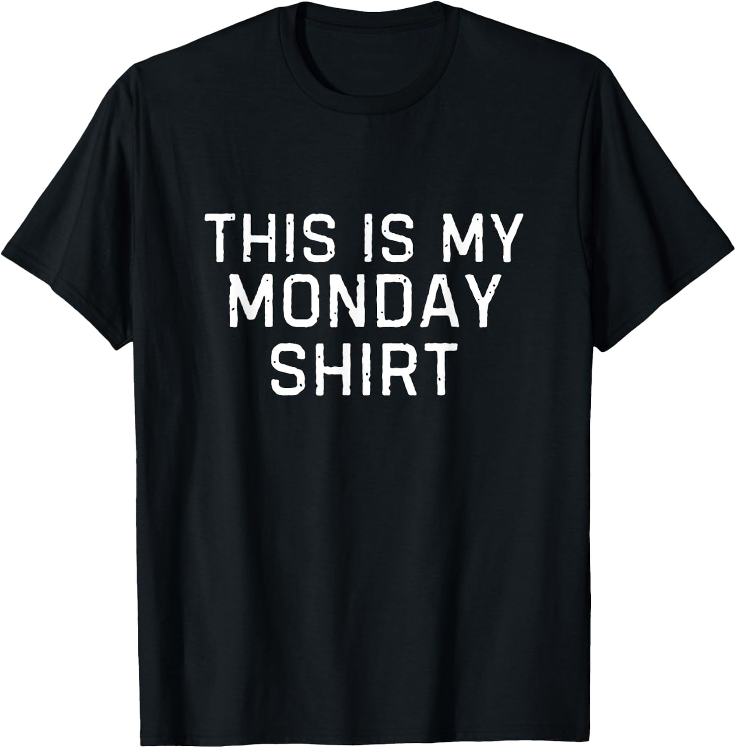This Is My Monday Shirt Days Of The Week Vintage Adult T-Shirt - T-Shirt | Black
