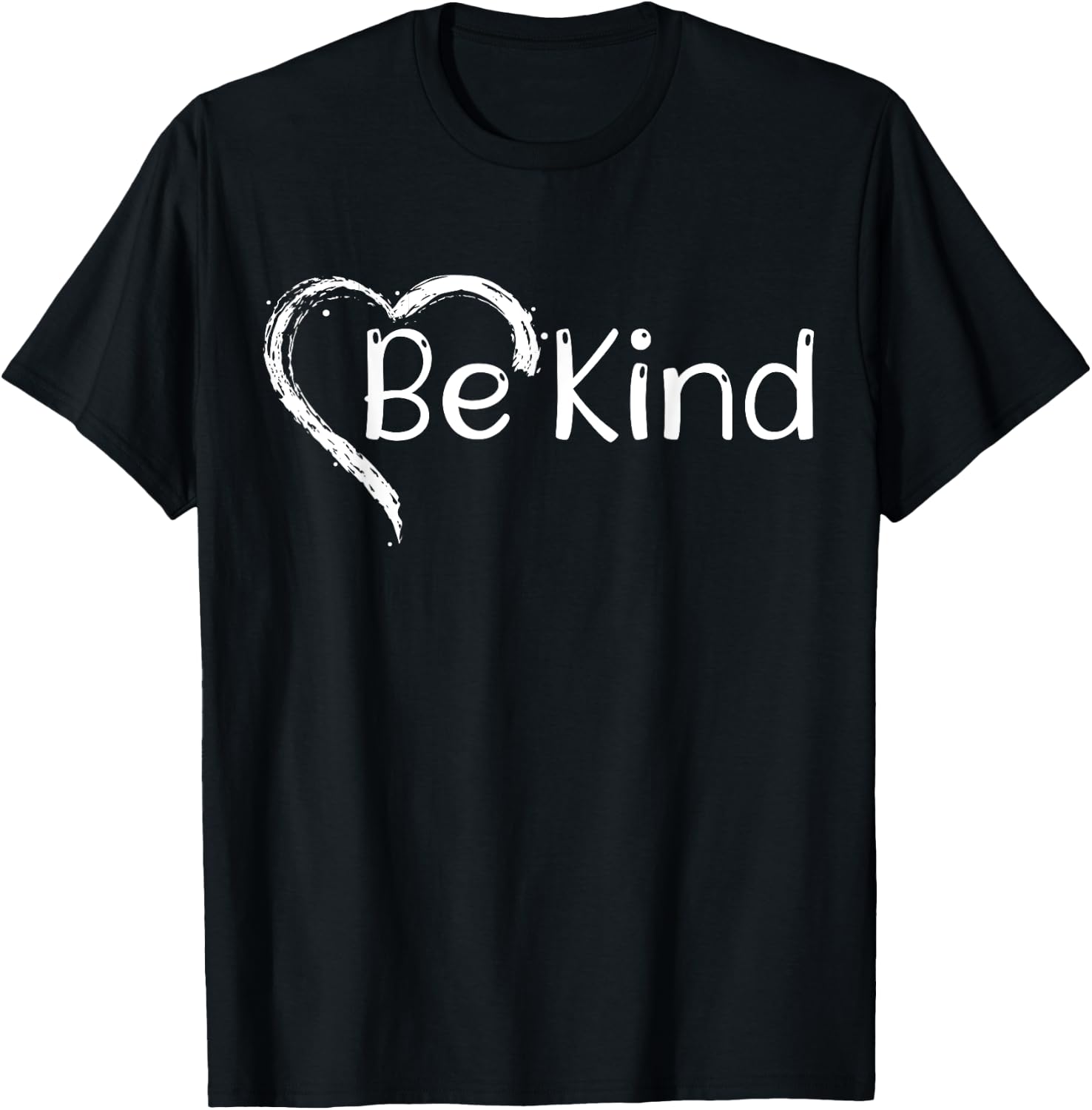 Rainbow Be Kind Heart Unity Day Anti Bulling Kindness Matter T-Shirt - T-Shirt | Black