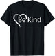 Rainbow Be Kind Heart Unity Day Anti Bulling Kindness Matter T-Shirt - T-Shirt | Black