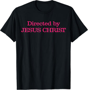 Directed By Jesus Christ Christian Quote Men Women Teen Kids T-Shirt - T-Shirt | Black