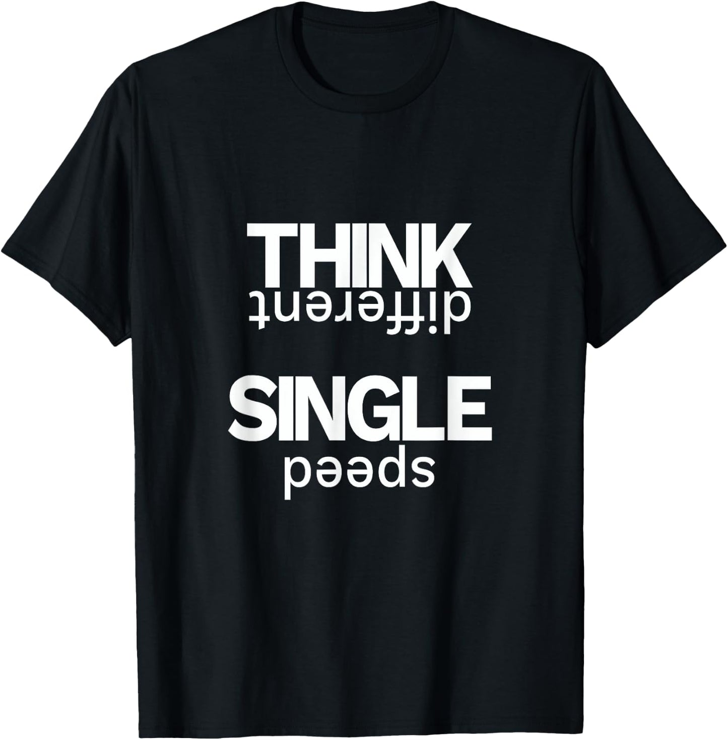 Single Speed Fixie Bike T-Shirt - T-Shirt | Black
