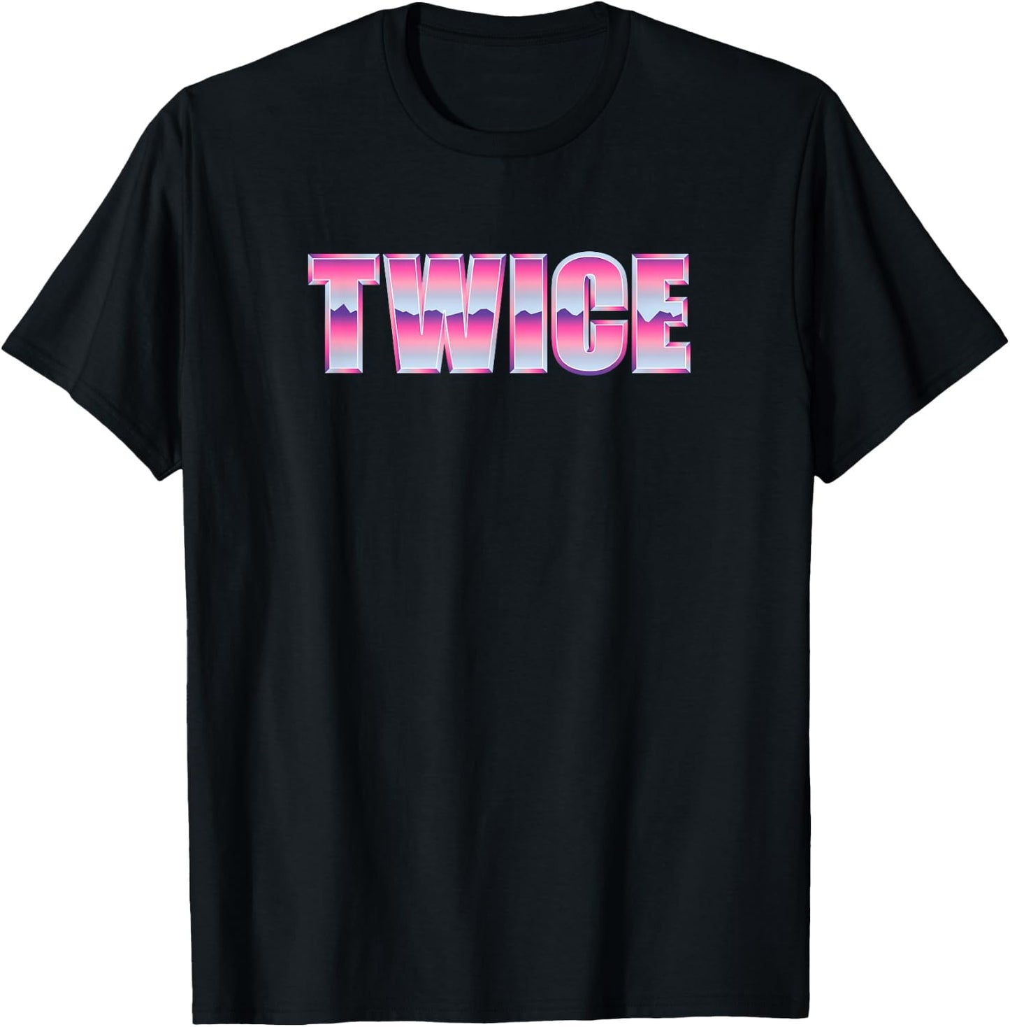 Retro Twice T-Shirt - T-Shirt | Black
