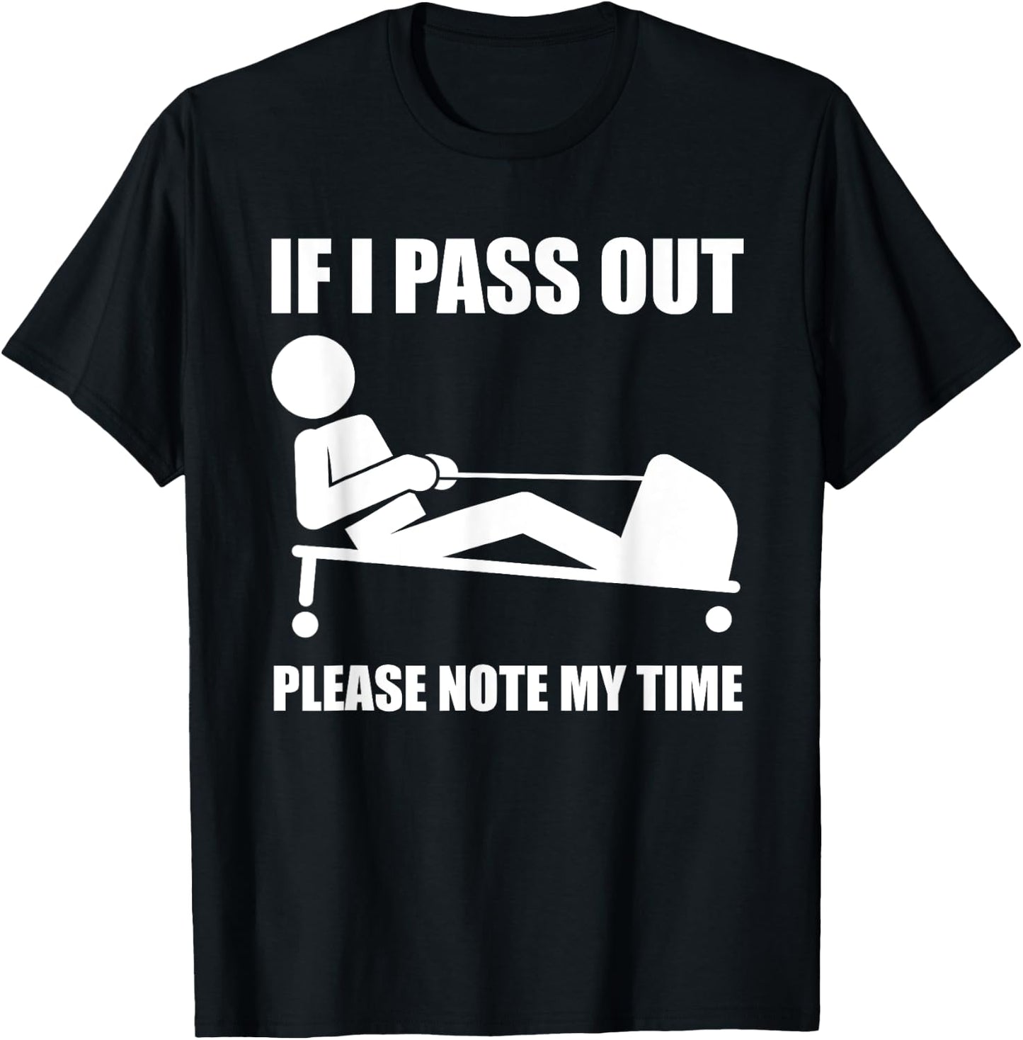 Awesome Workout Fitness Enthusiasts Gift Men Women Funny Ergometer Rowing Exercise ERG Machine Lover Gag Outfit T-Shirt - T-Shirt | Black