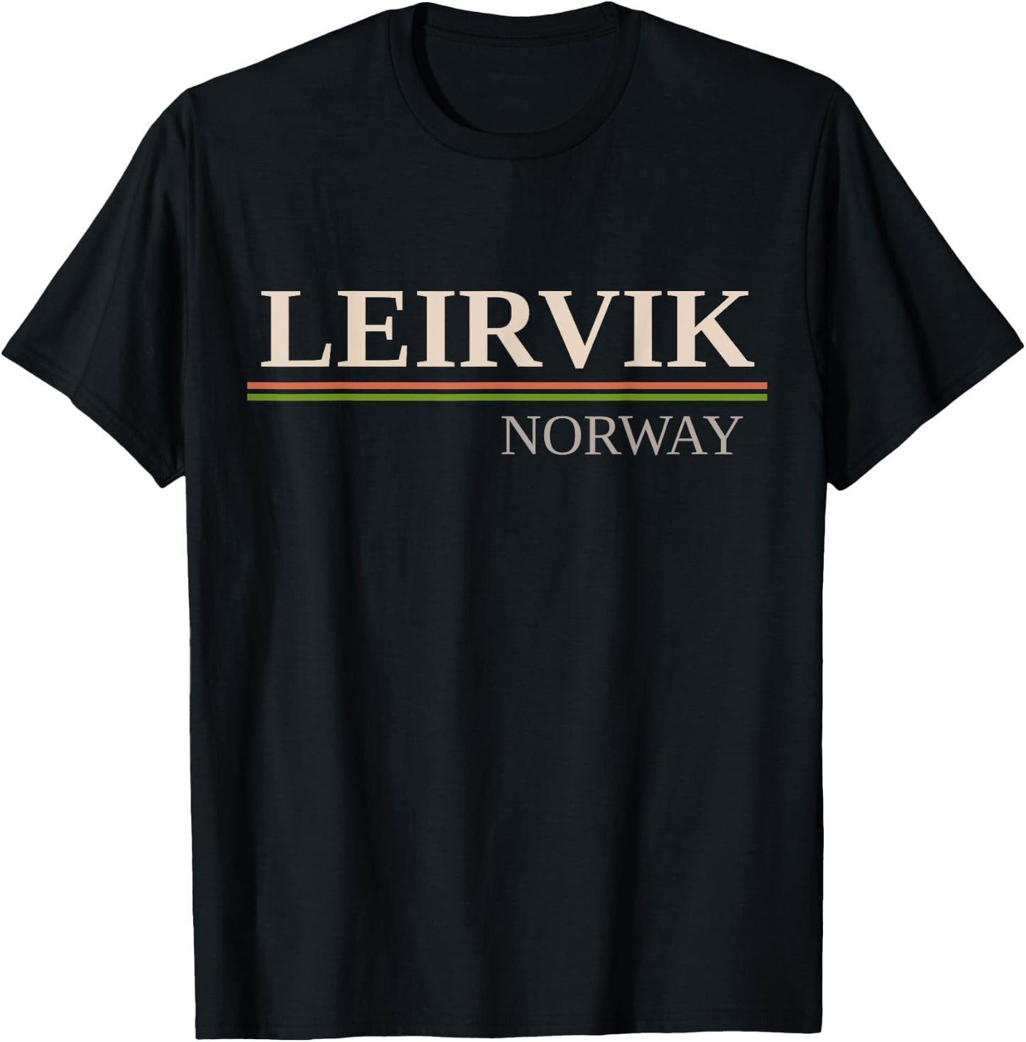 Leirvik Norway T-Shirt - T-Shirt | Black