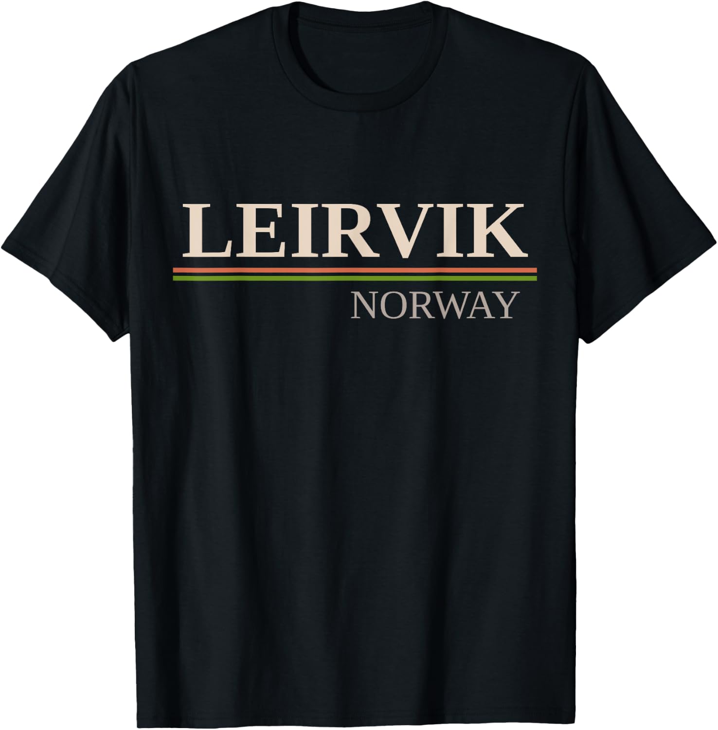 Leirvik Norway T-Shirt - T-Shirt | Black
