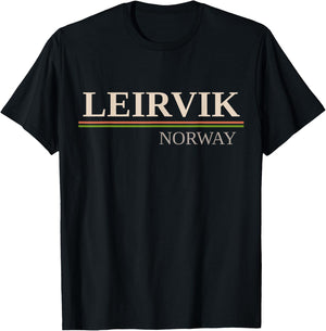 Leirvik Norway T-Shirt - T-Shirt | Black