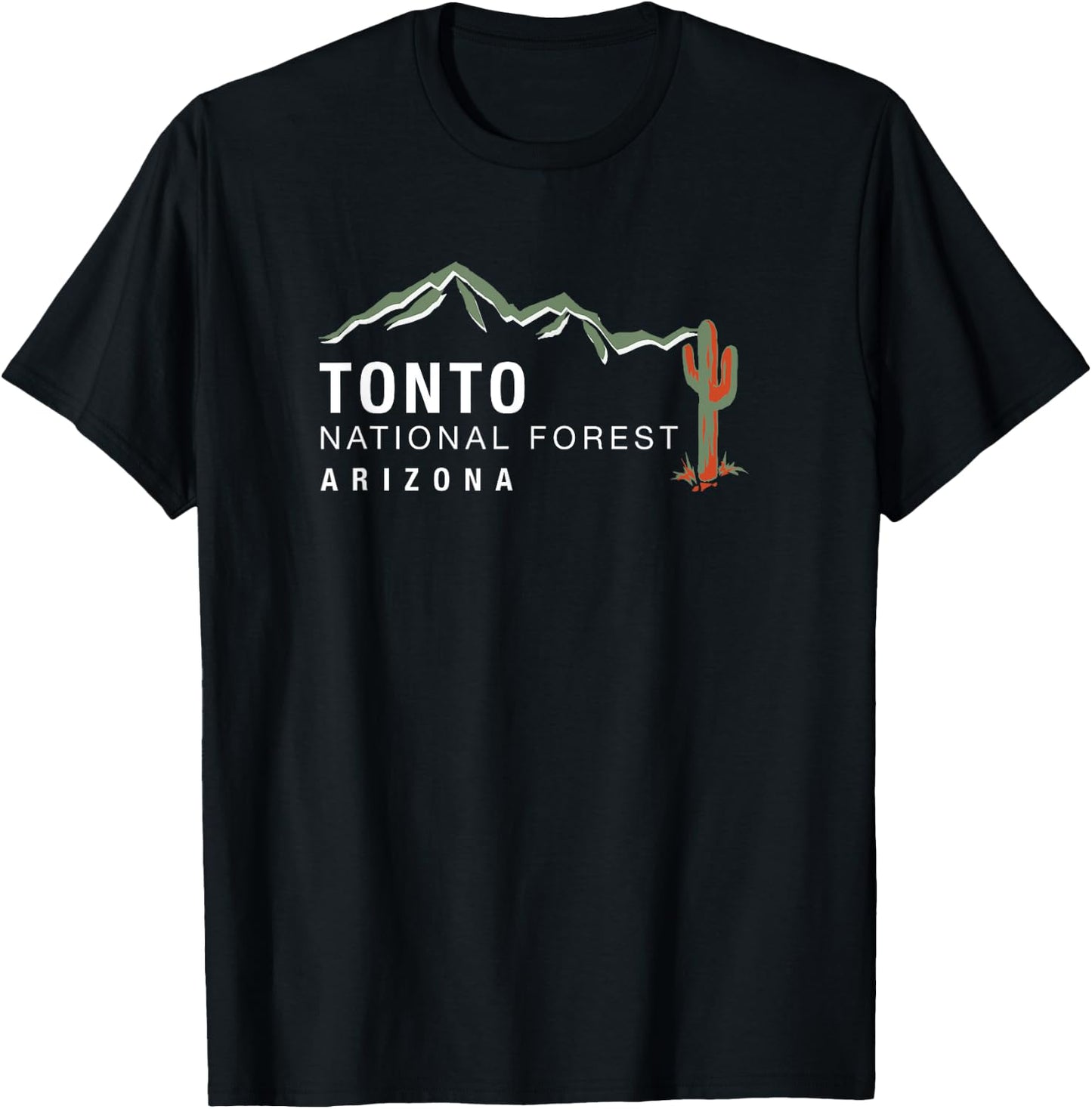 Tonto National Forest Arizona T-Shirt - T-Shirt | Black