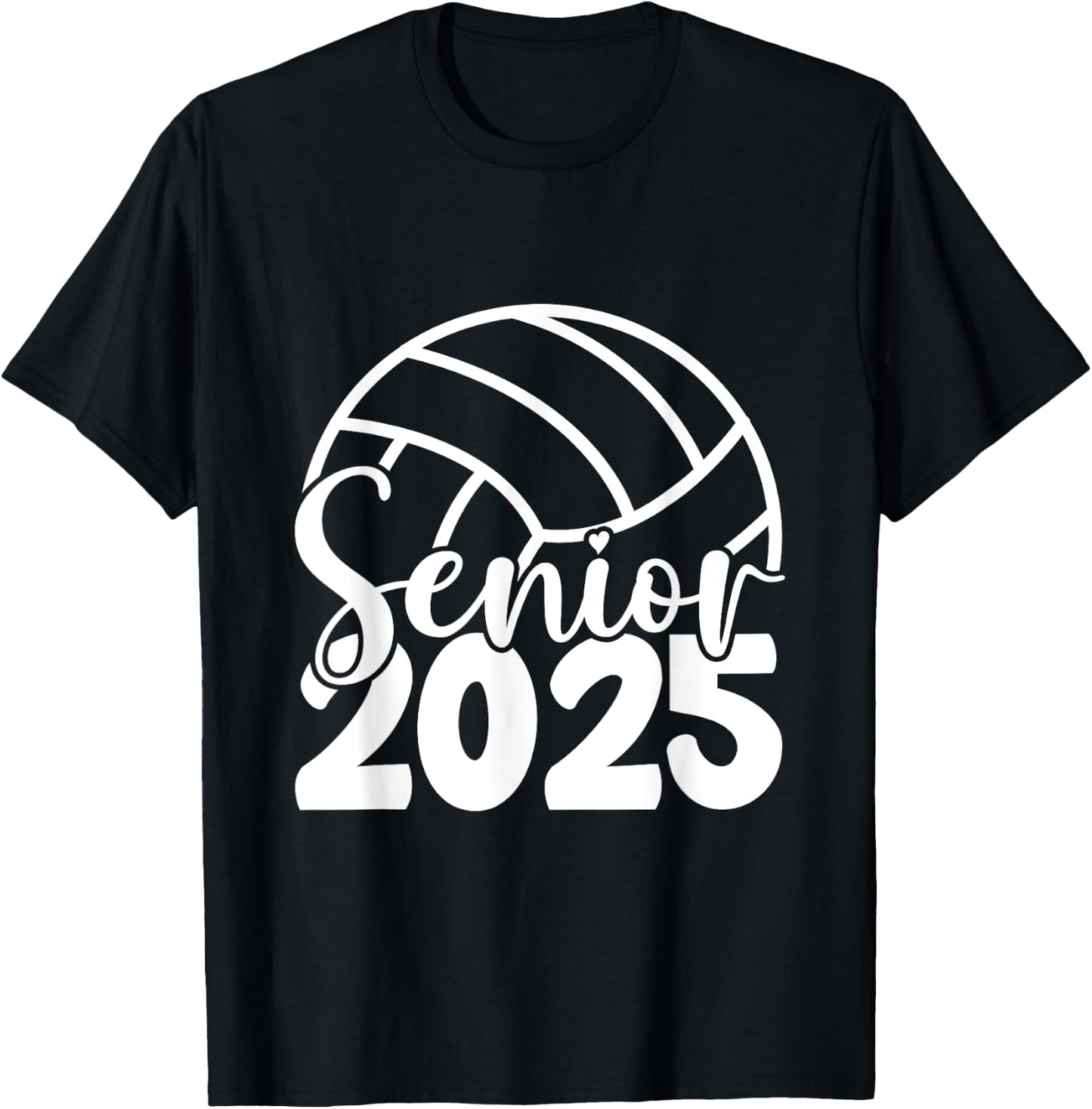 Class Of 2025 Volleyball Graduation Class Of 2025 Senior T-Shirt - T-Shirt | Black