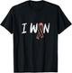 Uterine Cancer Survivor - I Won Uterine Cancer Awareness T-Shirt - T-Shirt | Black