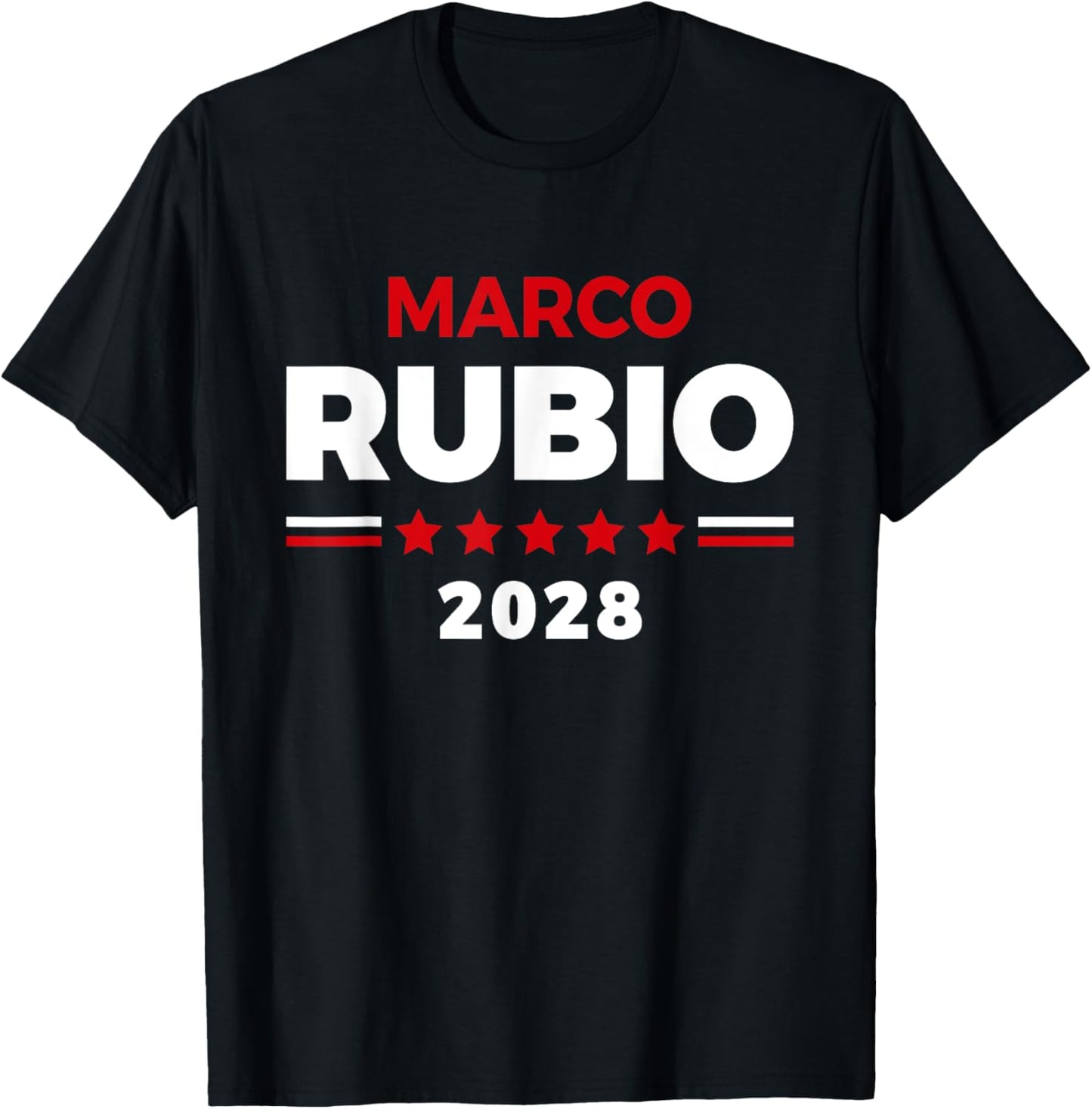 Marco Rubio 2028 Rubio 2028 Retro Election Vintage T-Shirt - T-Shirt | Black