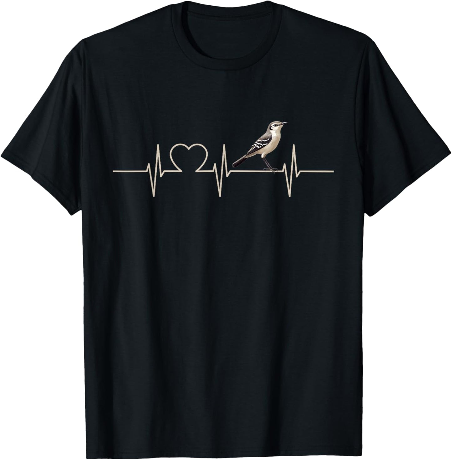 Mockingbird Heartbeat Mockingbirds Mockingbird T-Shirt - T-Shirt | Black