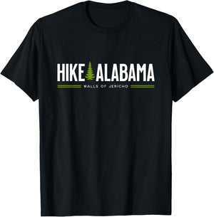 Alabama Walls of Jericho Hike Tree Graphic T-Shirt - T-Shirt | Black