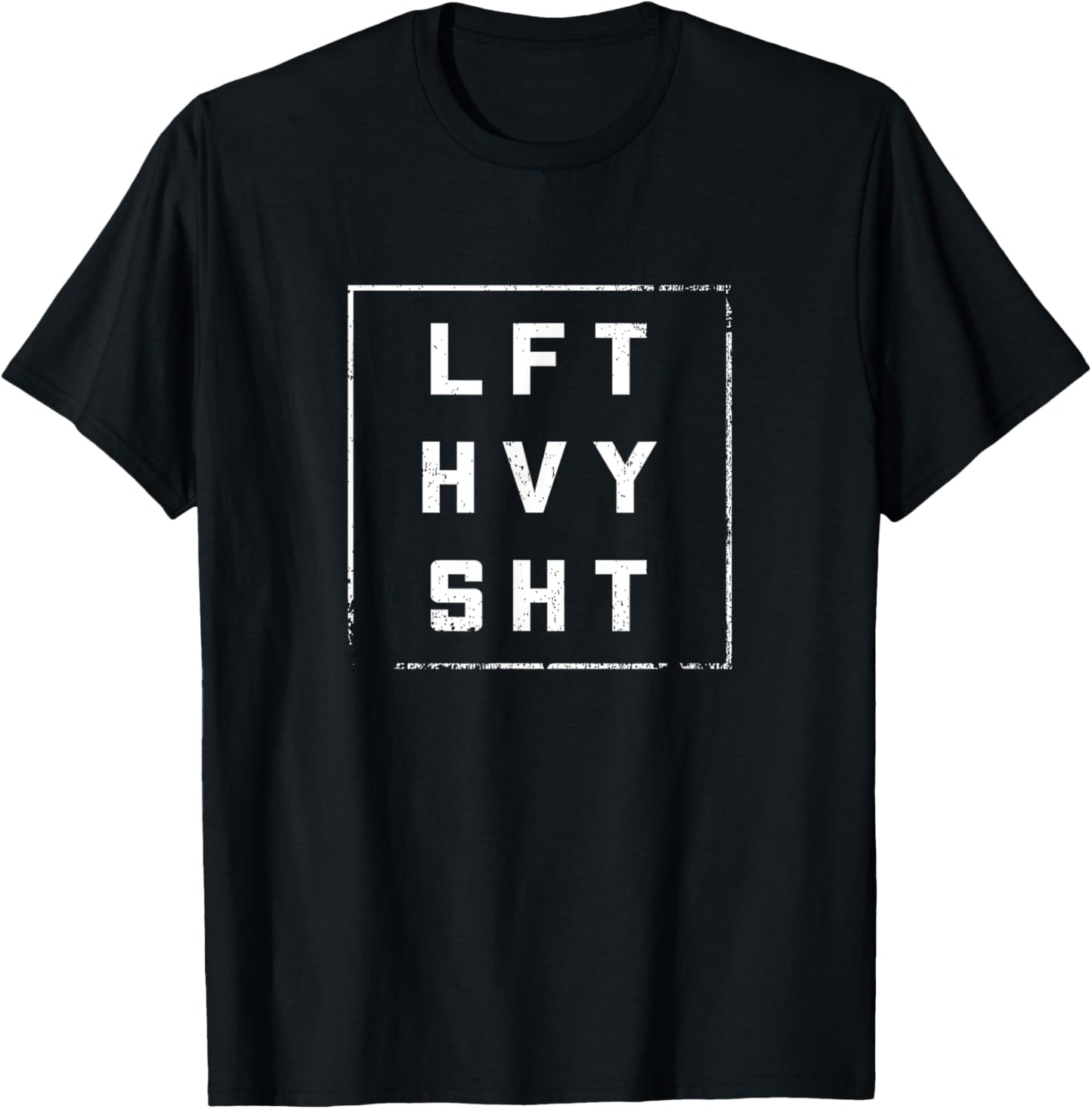 LFT HVY SHT Gym Weight Lifting Fitness T-Shirt - T-Shirt | Black