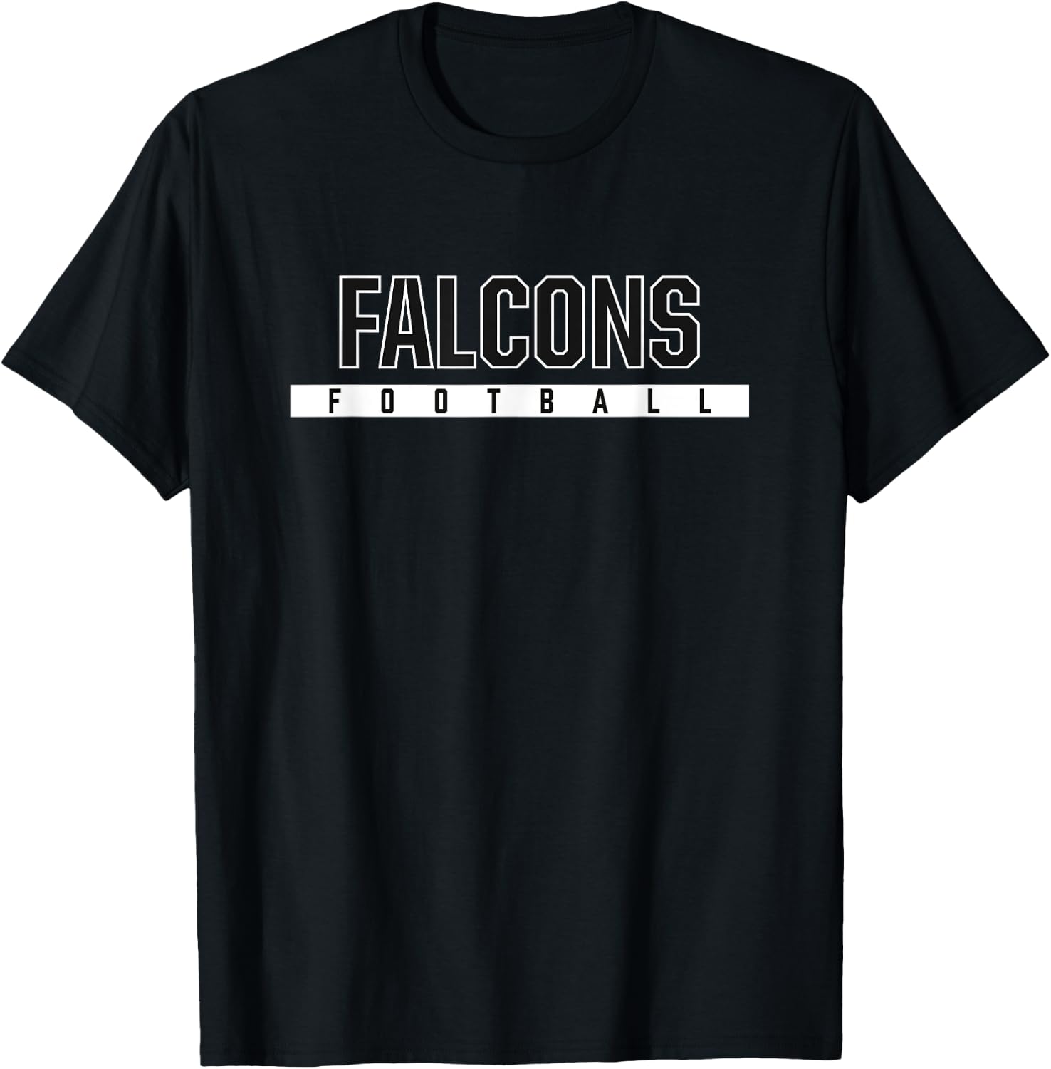 Falcons North Forney High School Football T-Shirt - T-Shirt | Black