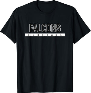 Falcons North Forney High School Football T-Shirt - T-Shirt | Black