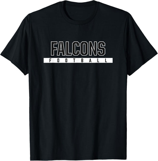 Falcons North Forney High School Football T-Shirt - T-Shirt | Black