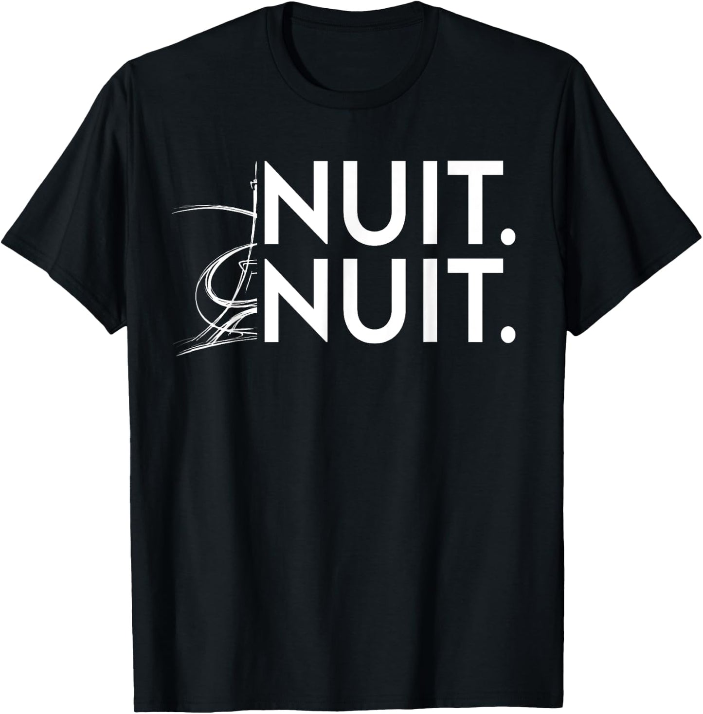 Nuit Nuit Basketball Night French Words Paris Eiffel Tower T-Shirt - T-Shirt | Black