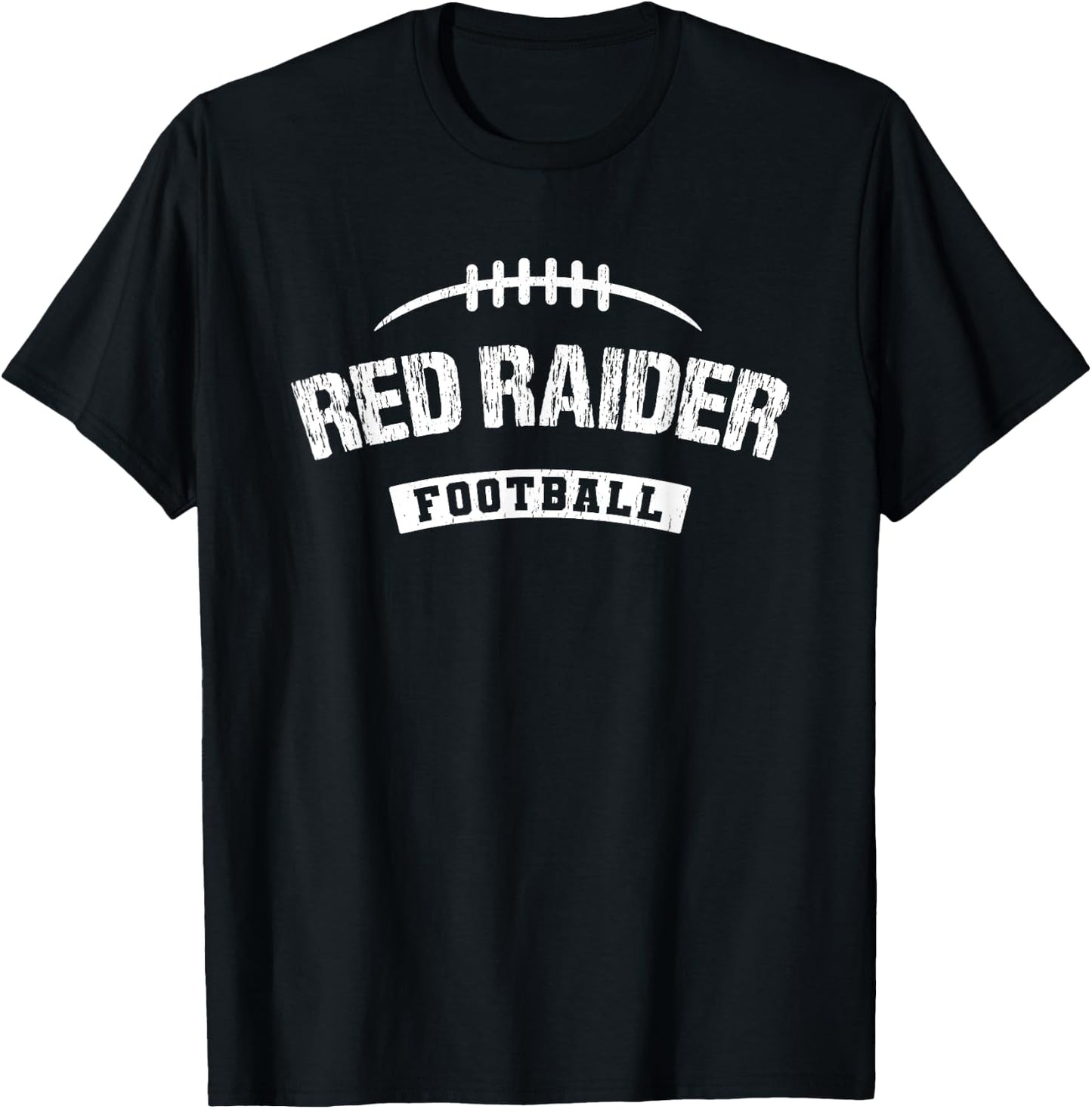 Red Raider Fulton Football Distressed HS T-Shirt - T-Shirt | Black
