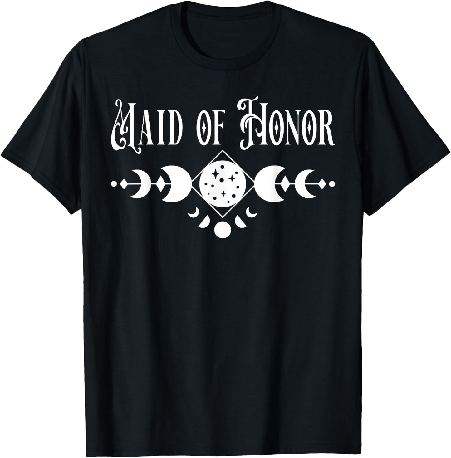 Witchy Maid Of Honor Gothic Witch Bachelorette Bach Party T-Shirt - T-Shirt | Black