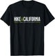 California CA Hike Torrey Pines Tree Retro Graphic T-Shirt - T-Shirt | Black