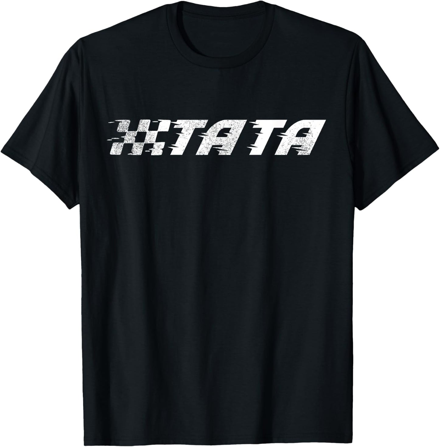 Birthday Party Racing Family Pit Crew Race Car Tata T-Shirt - T-Shirt | Black