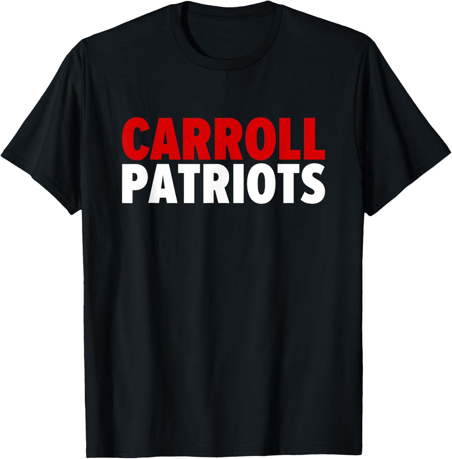 Carroll Patriots Bold T-Shirt - T-Shirt | Black