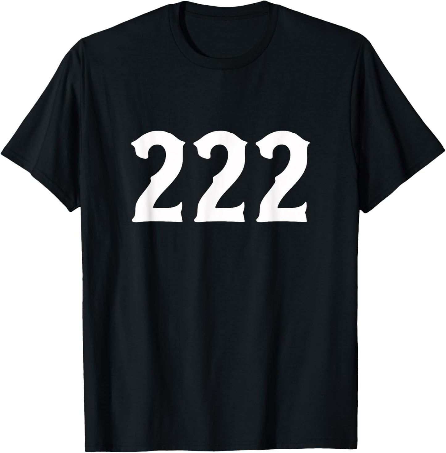 222 Numerology Spiritual Personal Number 222 Angel Number T-Shirt - T-Shirt | Black