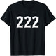 222 Numerology Spiritual Personal Number 222 Angel Number T-Shirt - T-Shirt | Black