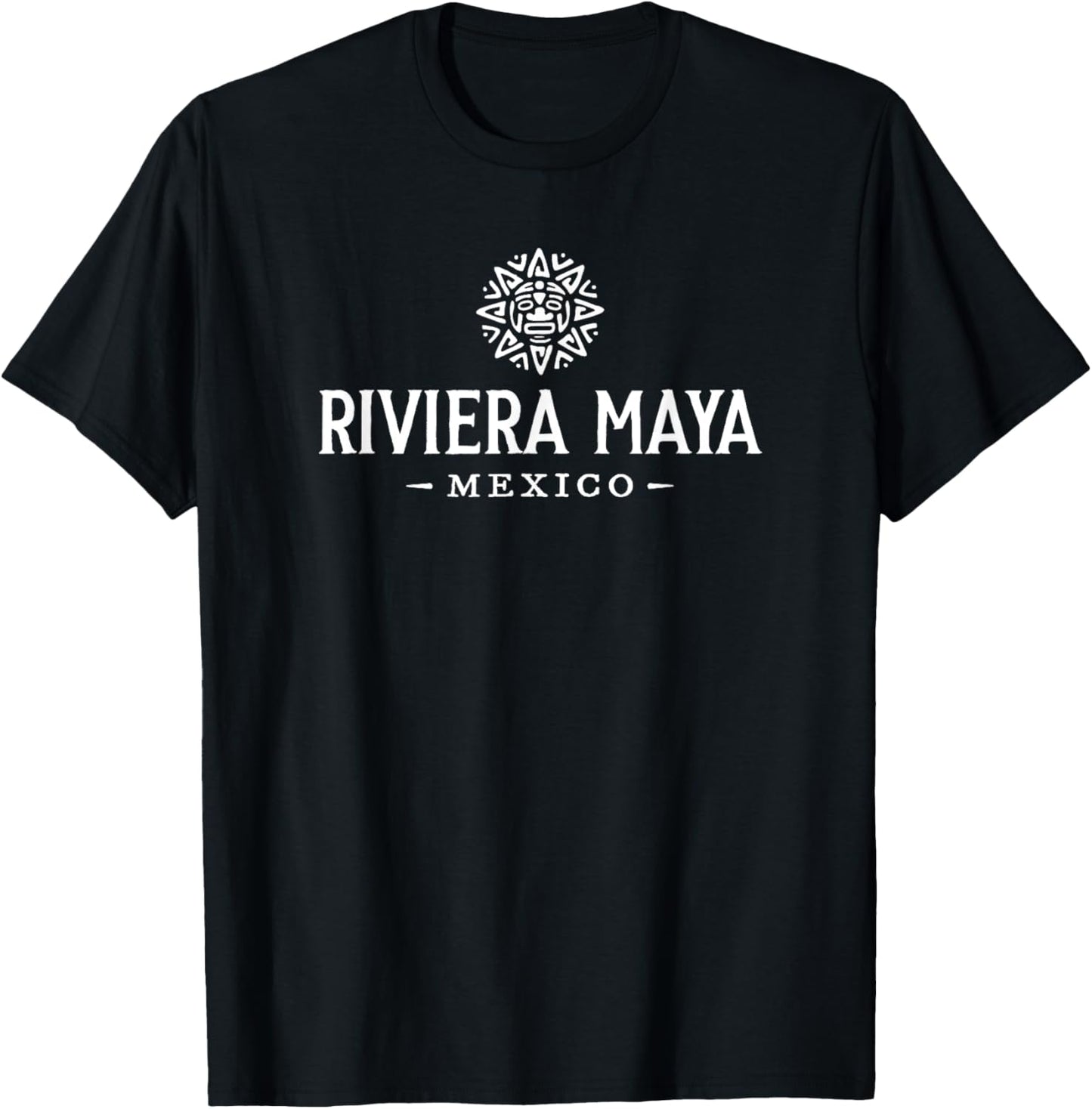 Riviera Maya Mexico Retro Throwback Sun Vacation Souvenir T-Shirt - T-Shirt | Black