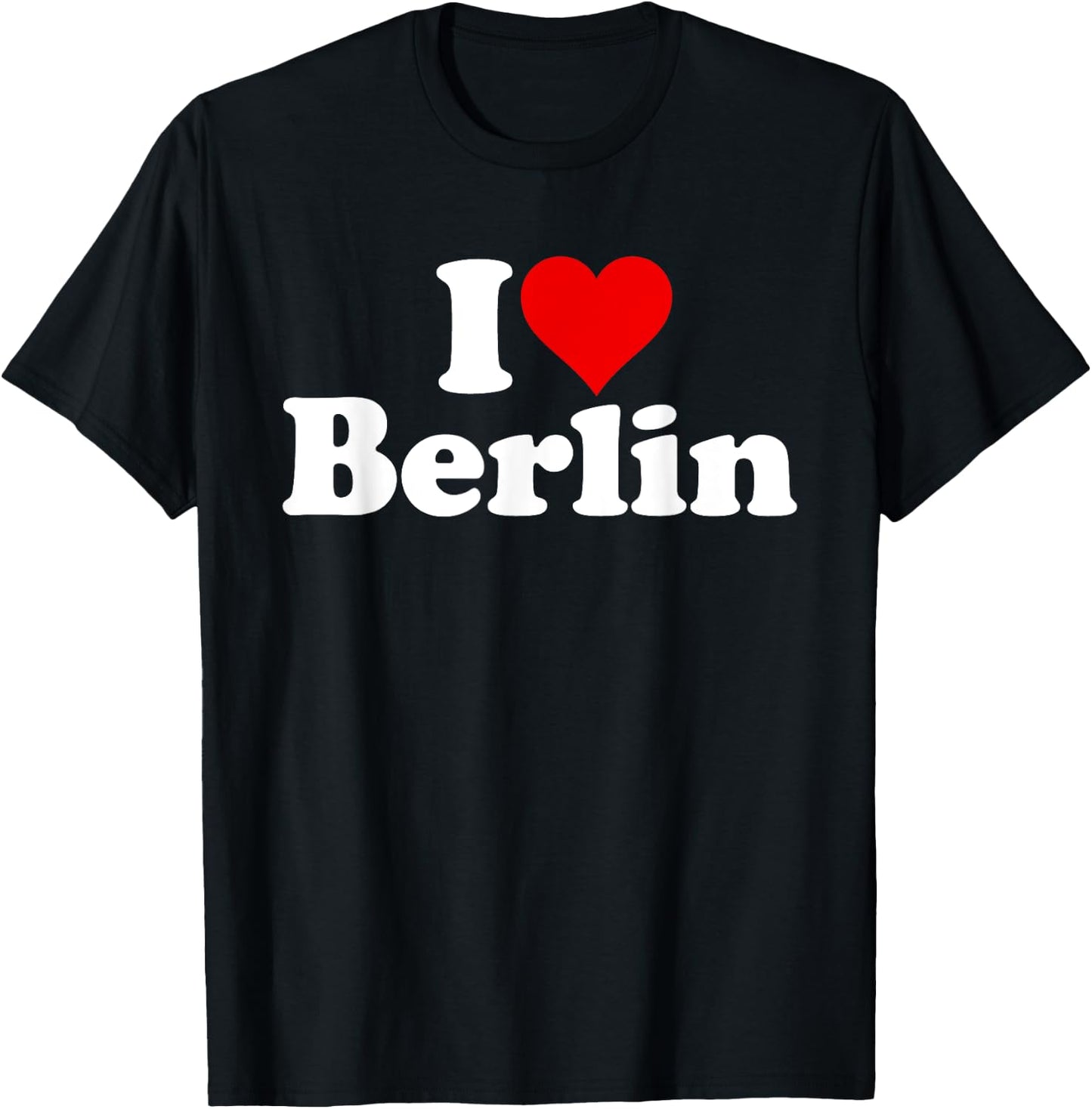 I Love Heart Berlin Germany T-Shirt - T-Shirt | Black