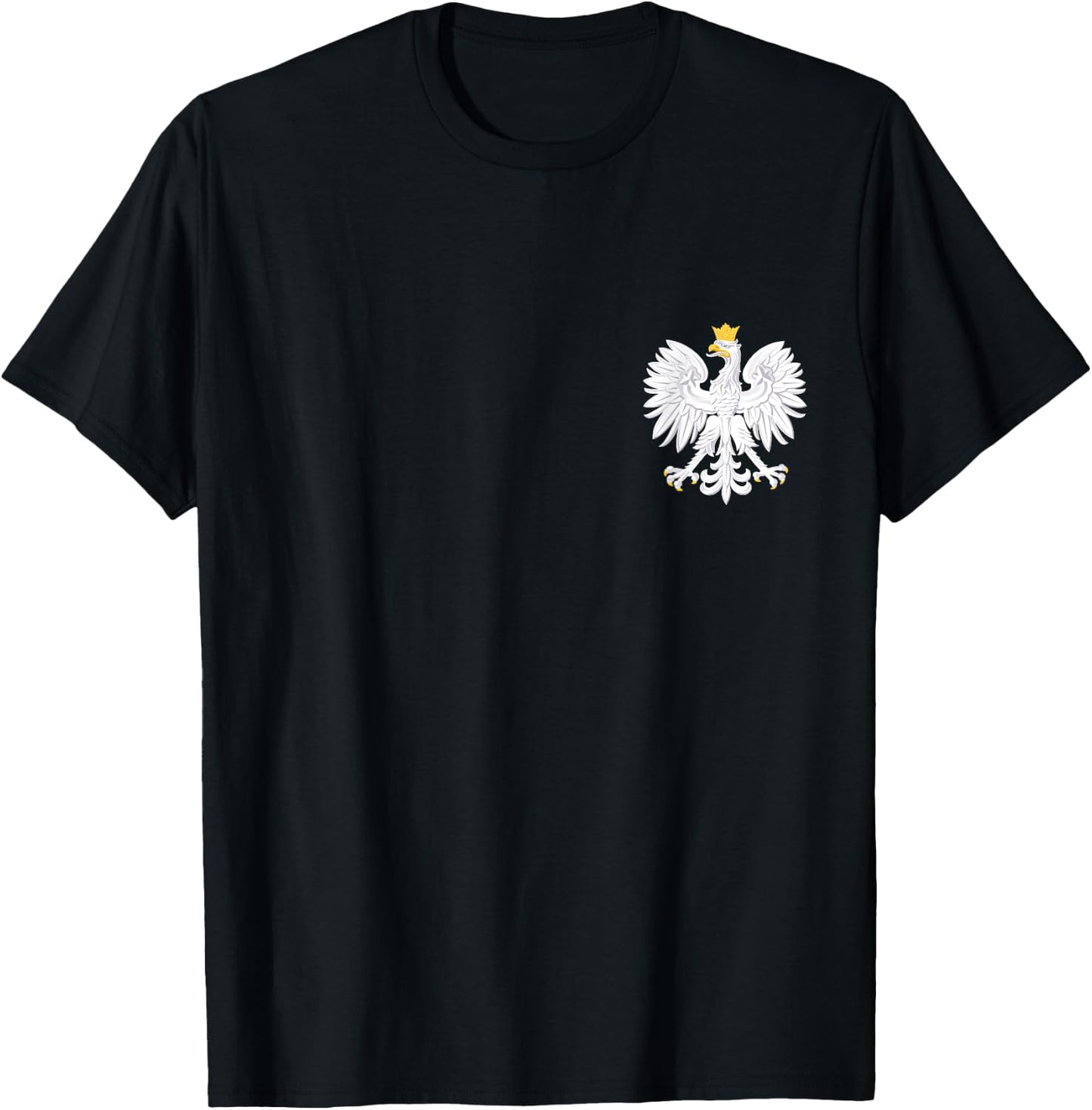 Poland Flag Pride Eagle Polish Roots Polska T-Shirt - T-Shirt | Black