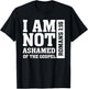I am Not Ashamed of The Gospel Romans Christian Bible Verse T-Shirt - T-Shirt | Black