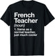 French Teacher Definition Funny Back To School First Day T-Shirt - T-Shirt | Black