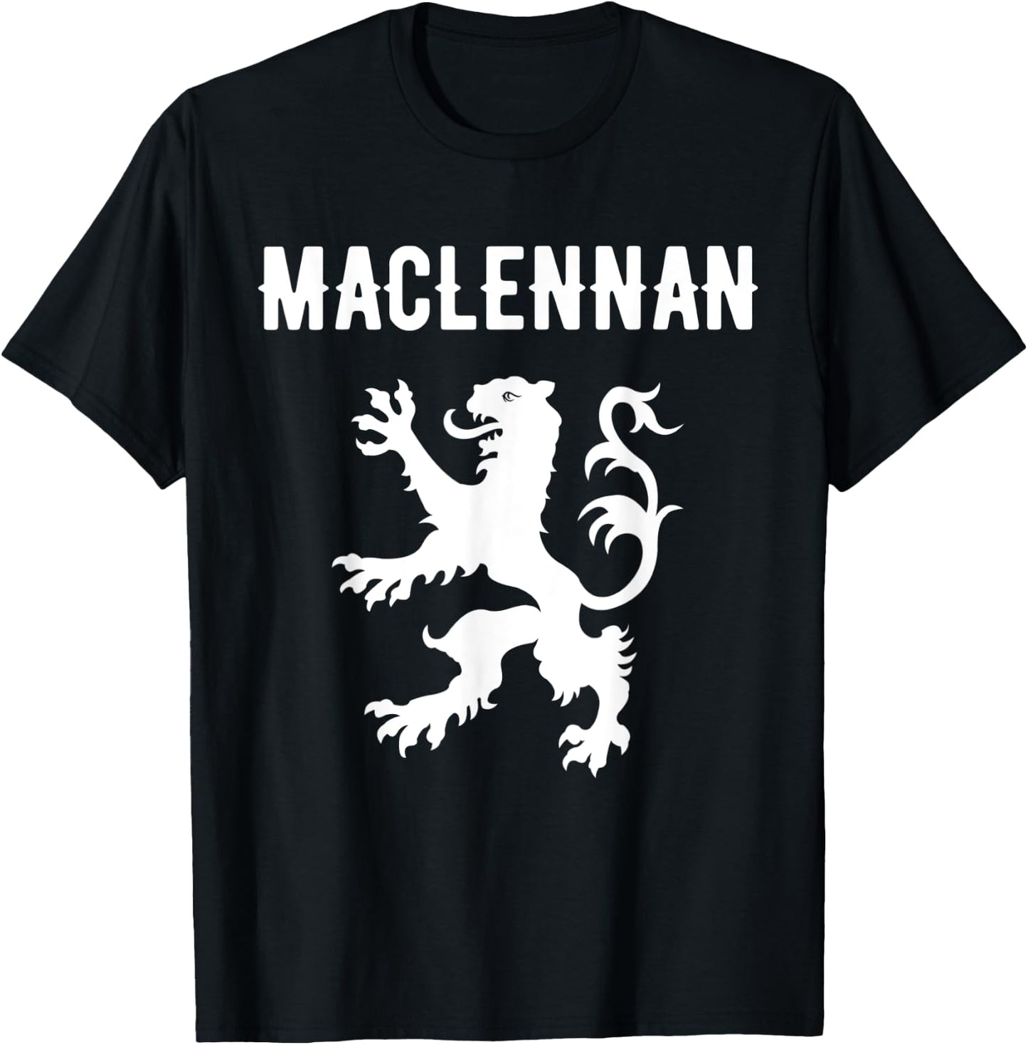 MacLennan Clan Scottish Family Name Scotland Heraldry T-Shirt - T-Shirt | Black