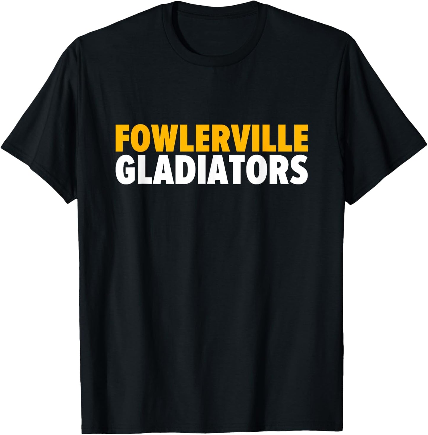 Fowlerville Gladiators Bold T-Shirt - T-Shirt | Black